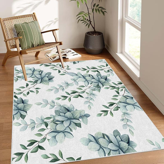 dyausi Bohemian Rug - Nordic Simplicity 3x5 Rugs for Bedroom Living Room Low Pile Indoor Washable Abstract Door Mat