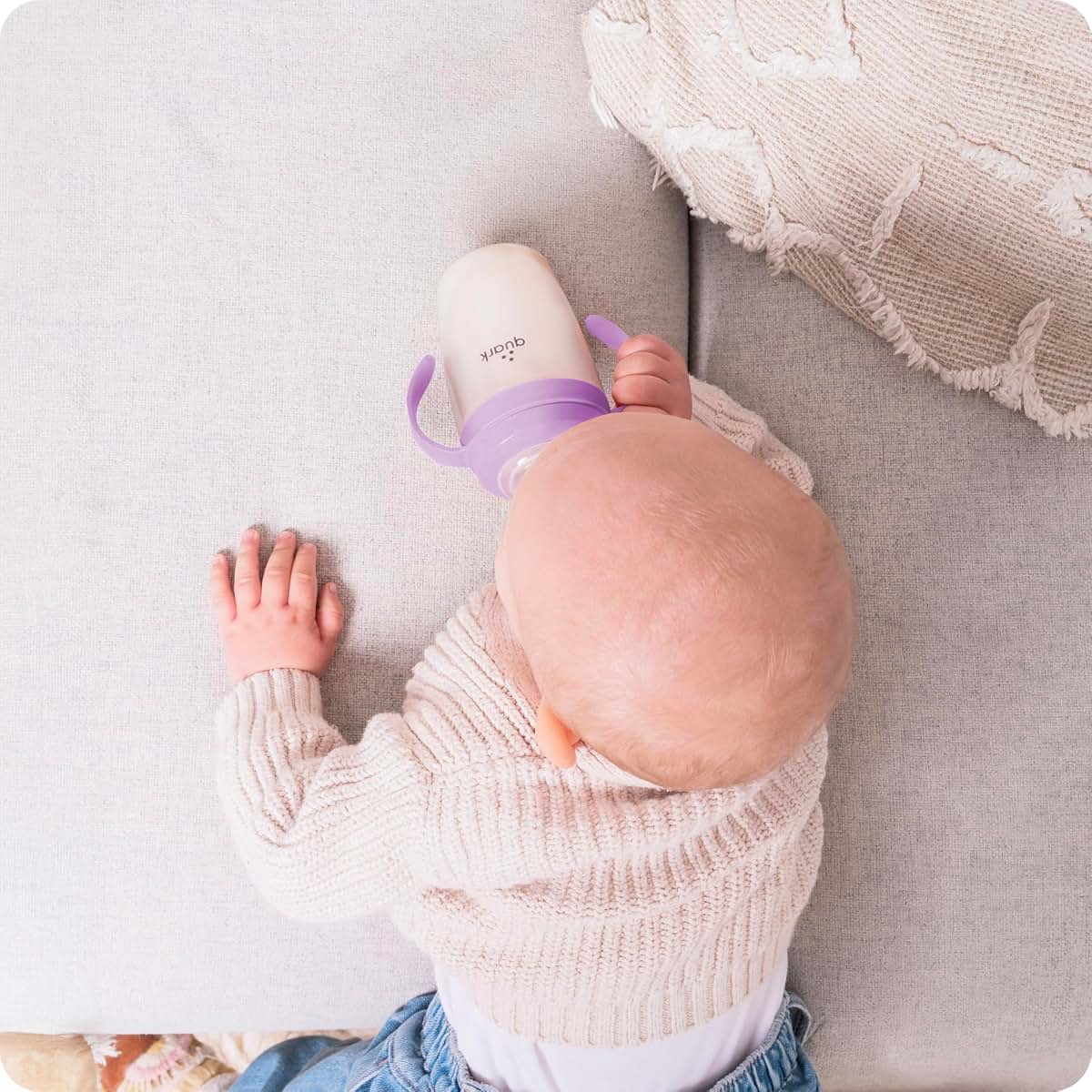 Quark BuubiBottle Sip Toddler Sippy Cup with Handles & Straw Transition Sippy Cups for Baby - Easy-Clean Wide Mouth (photo 2)