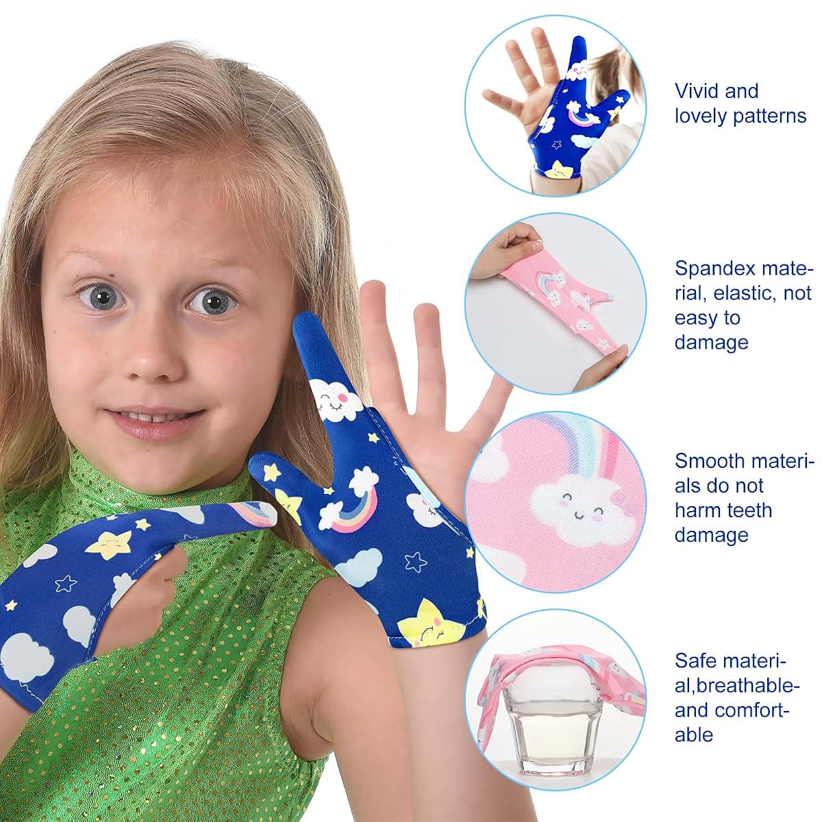 Thumb Sucking Finger Guard Set for Kids 8-12 Years
