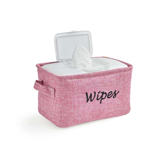 Dejaroo - Baskets for Organizing Wipes and Newborn Essentials, Diaper and Wipes Organizer, Embroidered Baby Shower