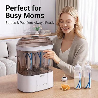 Bear Bottle Sterilizer and Dryer, 2-Layer Electric Steam Sanitizer (photo 2)