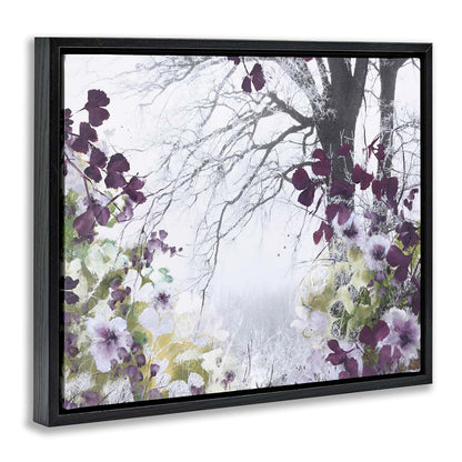 Stupell Industries Vivid Purple Woodland Blooms Canvas