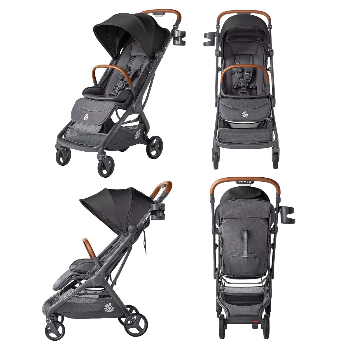 Ergobaby Metro 3 Deluxe Baby Stroller with One-Hand Fold