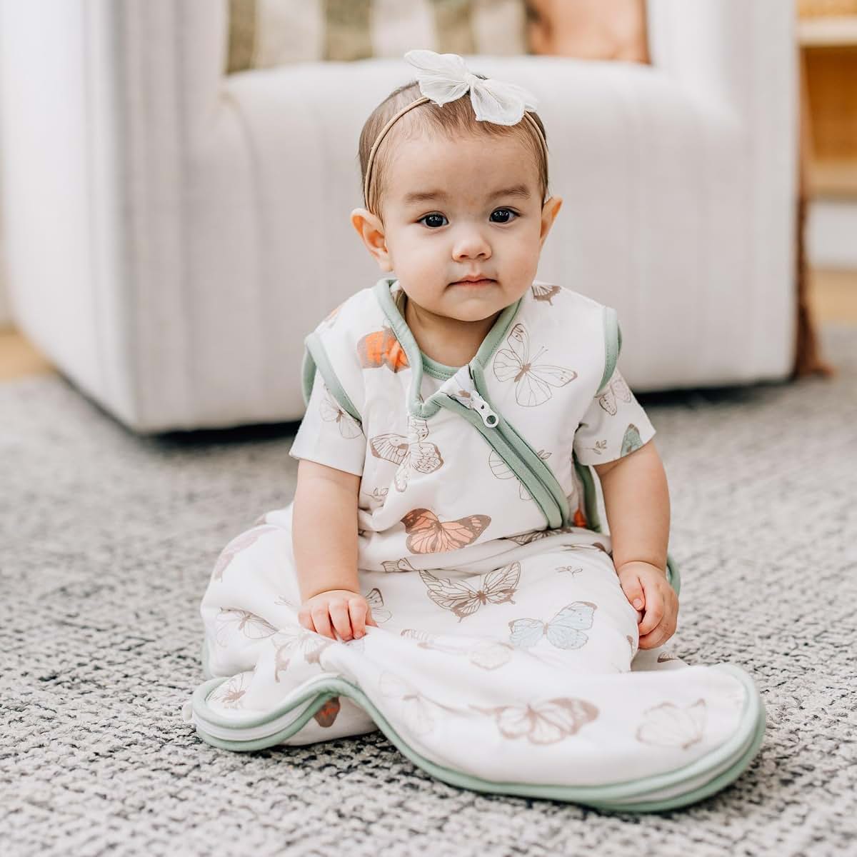 Copper Pearl Baby Sleep Sack, Luna 0.5 TOG Summer Wearable Blanket, Sleeveless, 6-12 Months