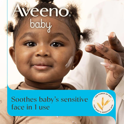 Aveeno Baby Daily Moisture Face Cream, Oat Enriched, 1.5 oz Pump Bottle