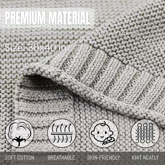BabyOneStop Personalized Hand Embroidered Knit Baby Blanket