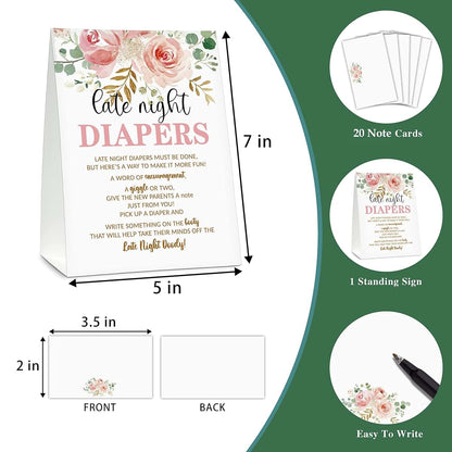 Gihyan Late Night Diaper Floral Game Set