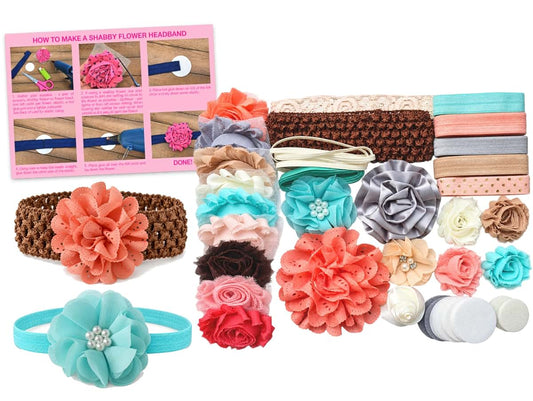 Bowtique Emilee Sandy Beaches Mini DIY Baby Headband Kit