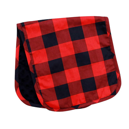 JLIKA Burp Cloths boy Girl - Cotton Minky Baby Burp Cloth - Woodland Nursery Decor for Boys (Buffalo Plaid Woodland (photo 3)