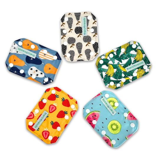 Therathreads 5 Pack Summer Fruit Themed Feeding Tube Connector Covers