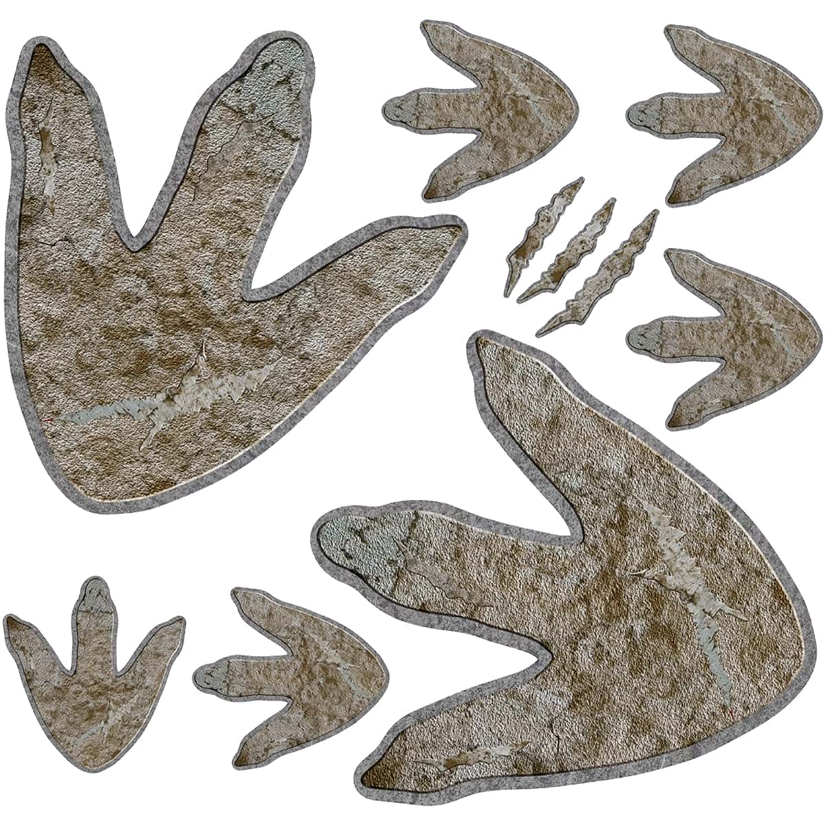 Gersoniel Dinosaur Footprint Floor Decals For Kids Rooms
