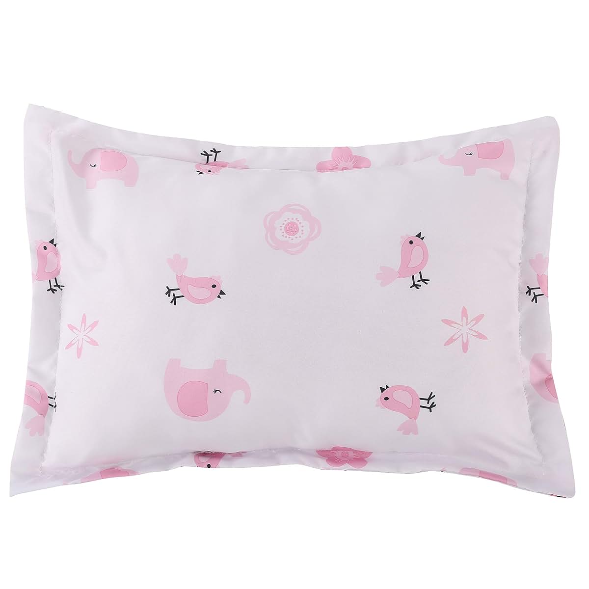 CribMATE Pink Elephant Pillow For Baby Girl