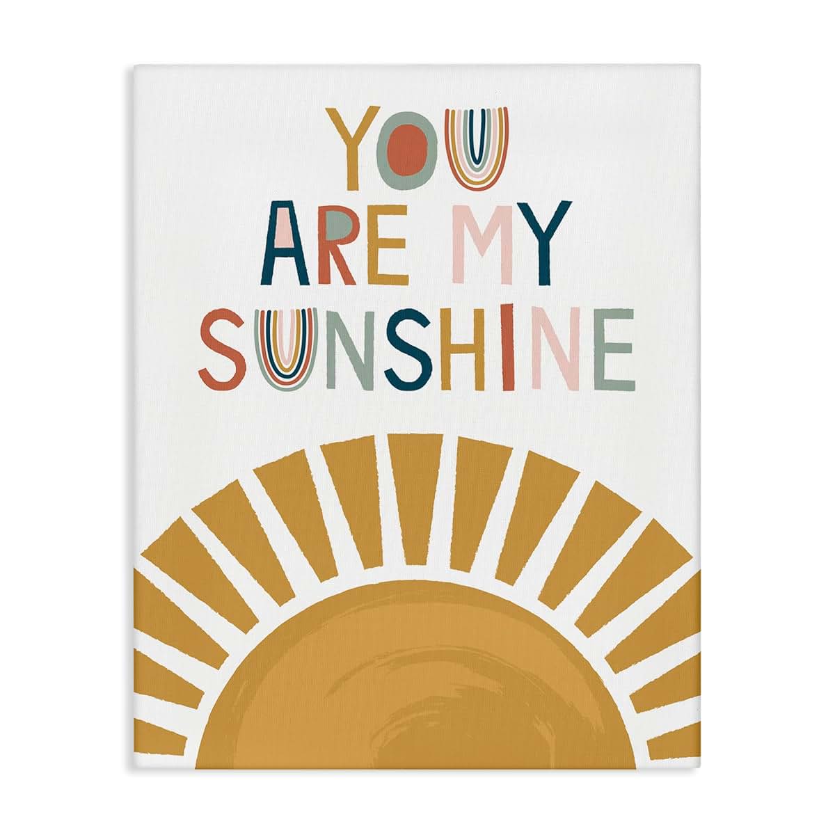 Stupell Industries 'You Are My Sunshine' Canvas Art for Nursery Decor