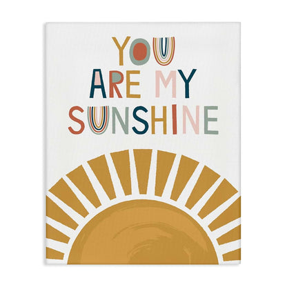 Stupell Industries 'You Are My Sunshine' Canvas Art for Nursery Decor