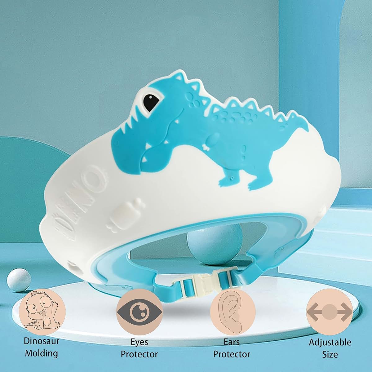 Thcbme Baby Shower Cap Shield Dinosaur Visor For Kids (photo 2)