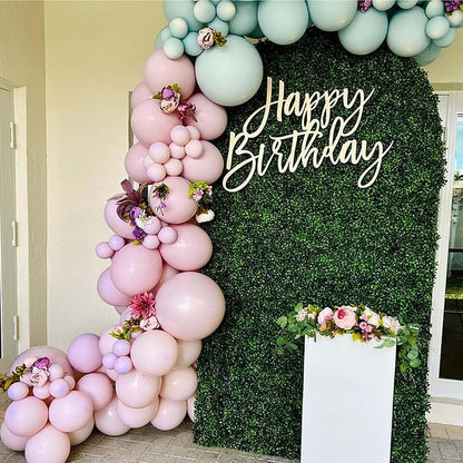 Happy Birthday Wooden Sign for Backdrop - Decorative Wall Prop