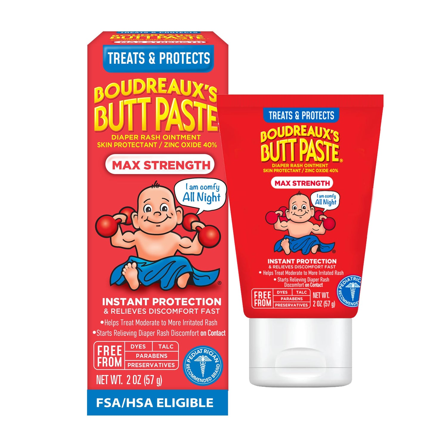 Boudreaux's Butt Paste Max Strength Diaper Rash Cream