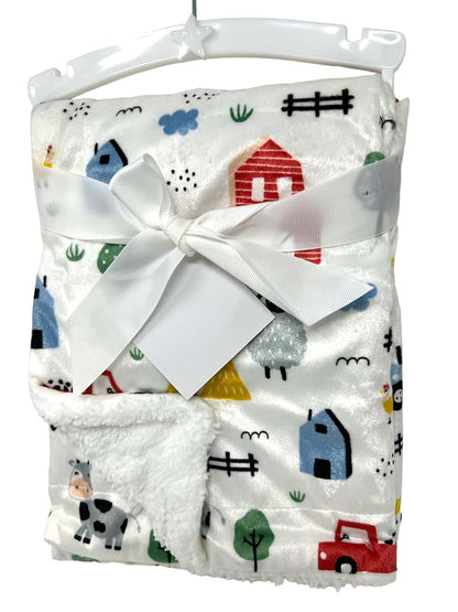 AWW GIFFTS Farm Baby Blanket 30"x40"