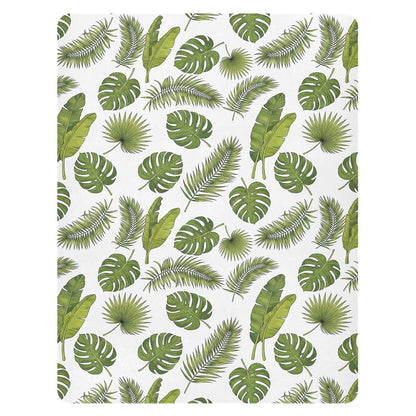 Pfrewn Crib Sheets Monstera Leaves Palm Fronds Fitted Crib Sheet