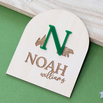 SugoiDesign Personalized 3D Newborn Baby Name Announcement Sign (photo 3)