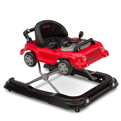 Delta Children Jeep Classic Wrangler 3-in-1 Grow with Me Walker, Red