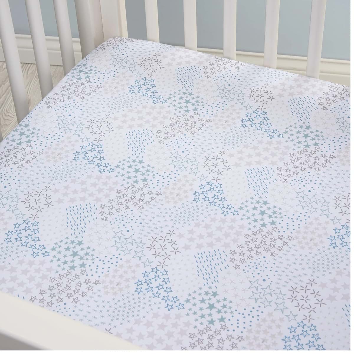 Trend Lab Starry Night Fitted Crib Sheet, 100% Cotton (photo 4)