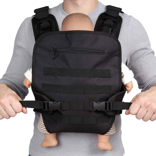 JumpOff Jo Gear-up Baby Carrier for Men – Military-Inspired Baby Vest for Dads – Front Carry Ergonomic Baby Carrier –