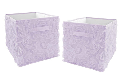 Sweet Jojo Designs Floral Fabric Storage Bins for Toys and Playroom Organization