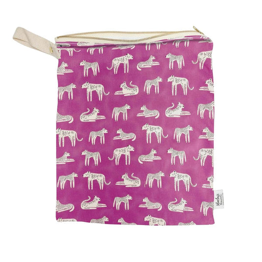 Marley's Monsters Large Wet Bag & Waterproof Laundry Pouch – Reusable Cloth Diaper Storage for Travel, Gym & Swim –
