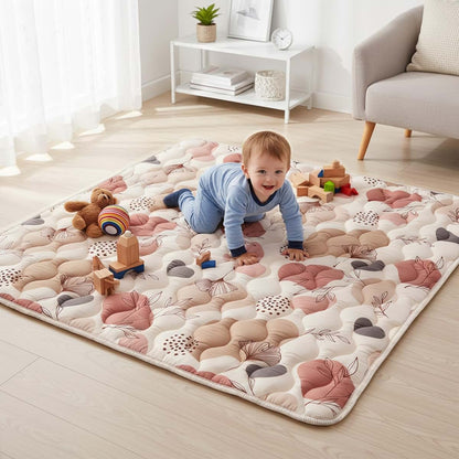 Bunnikins & Clover 50"x50" Thicken Soft Play Mat for Babies (photo 2)