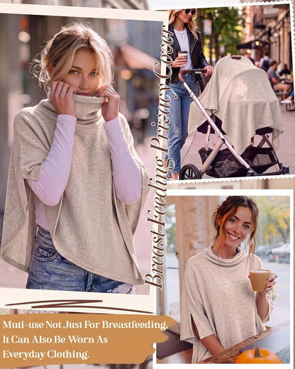 SteloVibe Nursing Cover for Breastfeeding in Beige (photo 3)