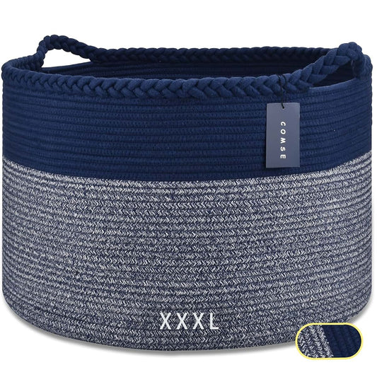 COMSE Cotton Rope Storage Basket for Nursery & Living Room