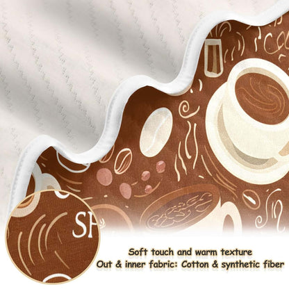 Burbuja Coffee Cups Baby Blanket 30x40 in