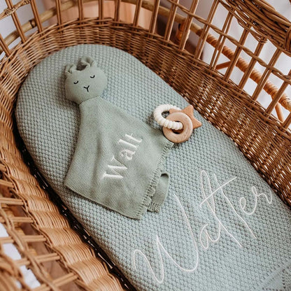 ZoikoM Name Blankets Personalized Baby，Monogrammed Baby Gifts，Custom Name Baby Blanket，Embroidered Baby Blanket Knit (photo 4)