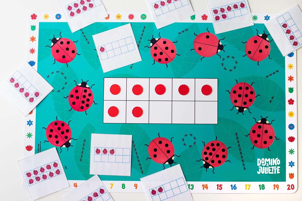 Domino and Juliette Set of 3 Educational Placemats (photo 4)