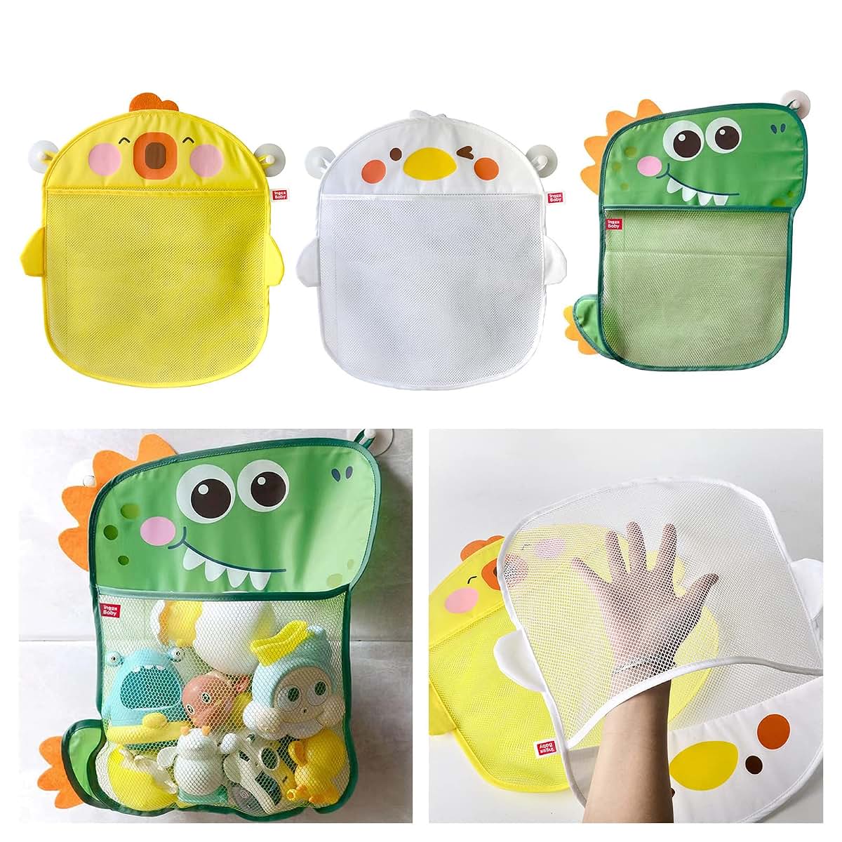 HUANIZI Child Bath Toy Storage Bag Organizer Net With Suction Cups (photo 2)