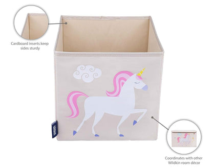 Wildkin Kids Storage Cube Organizer for Toys and Books - Unicorn
