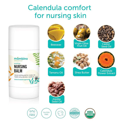 Mambino Organics Calendula Nursing Balm, 3 Pack (photo 2)