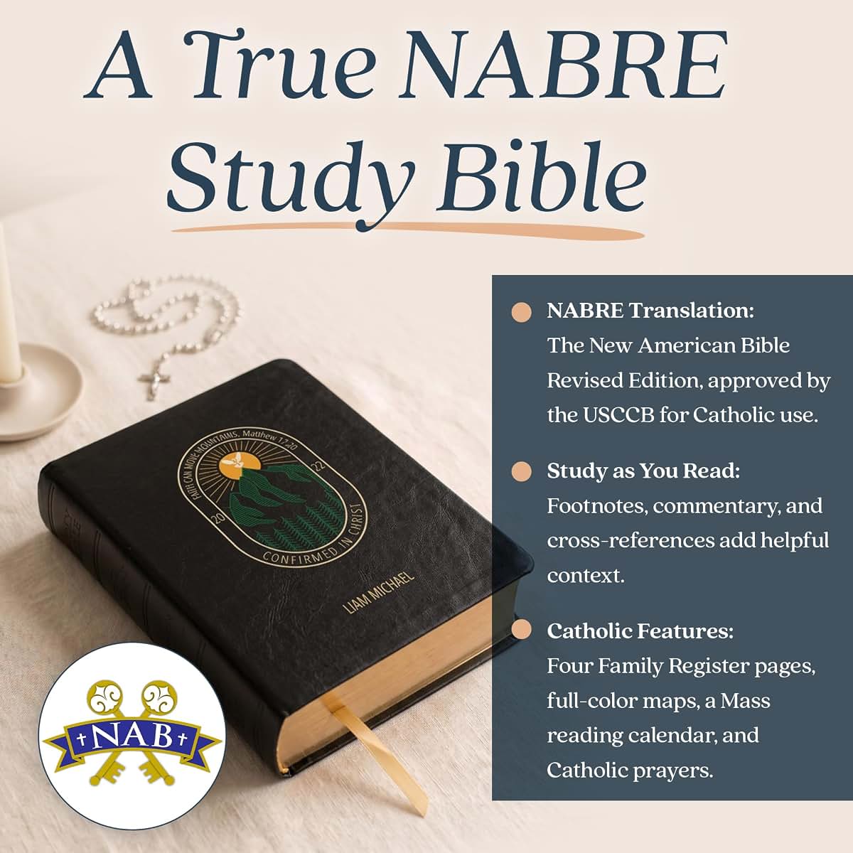 The Catholic Company Personalized Confirmation Adventure Bible, NABRE Edition