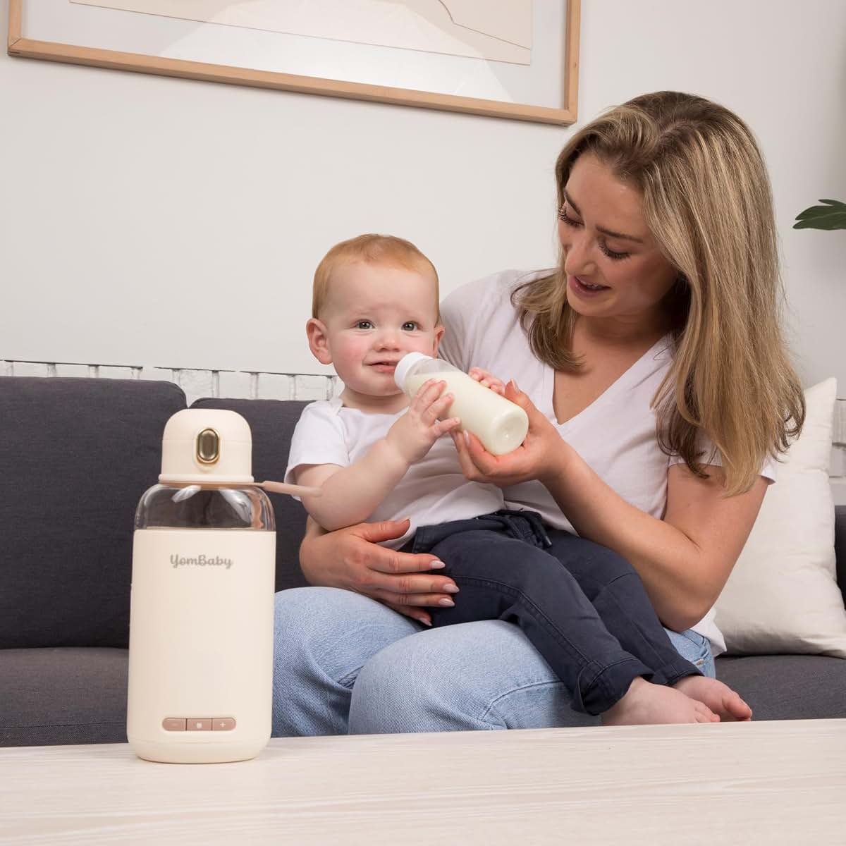 YOMBABY Portable Milk Warmer, Wireless 270ml Bottle Warmer (photo 3)