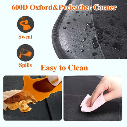 Gowhalle Car Seat Protector With Storage Pockets And Non-Slip Backing