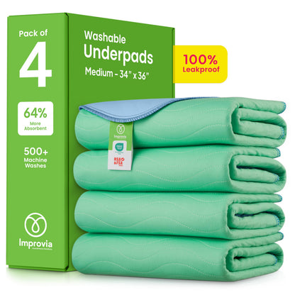 Improvia Washable Underpads Heavy Absorbency