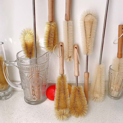 Uptaly 12 Inch Bottle Brush With Beech Wood Handle