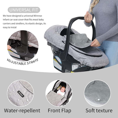 Universal Car Seat Canopy Cover for Infant Carriers and Strollers