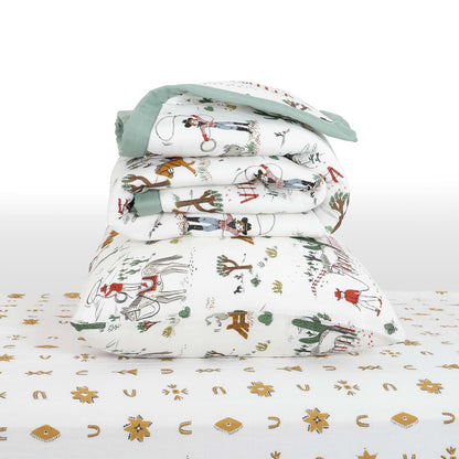 Little Unicorn Cow Poke Toddler Bedding Set