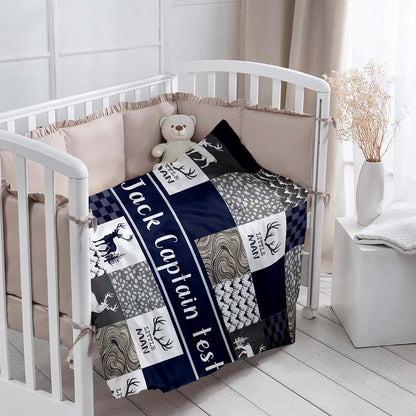 BabyOneStop Personalized Animal Print Baby Blanket