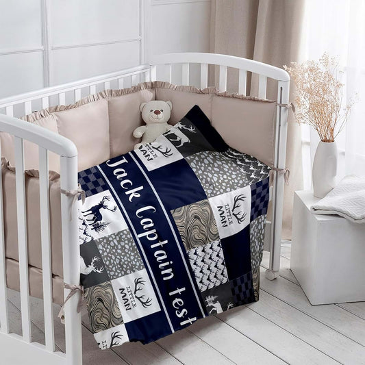 BabyOneStop Personalized Animal Print Baby Blanket