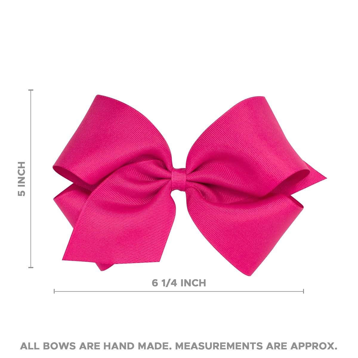 Wee Ones Girls' Genuine Seersucker Bow on WeeStay Hair Clip, King White