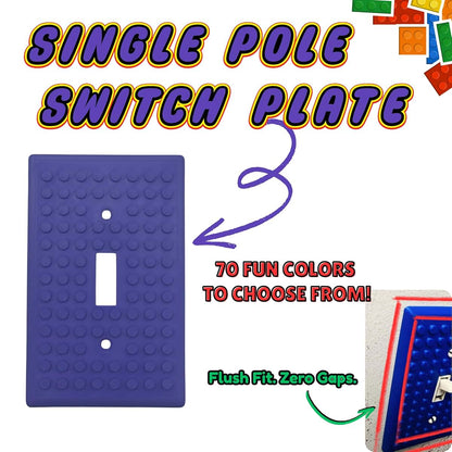 Building Brick Light Switch Cover Plate, Single Toggle