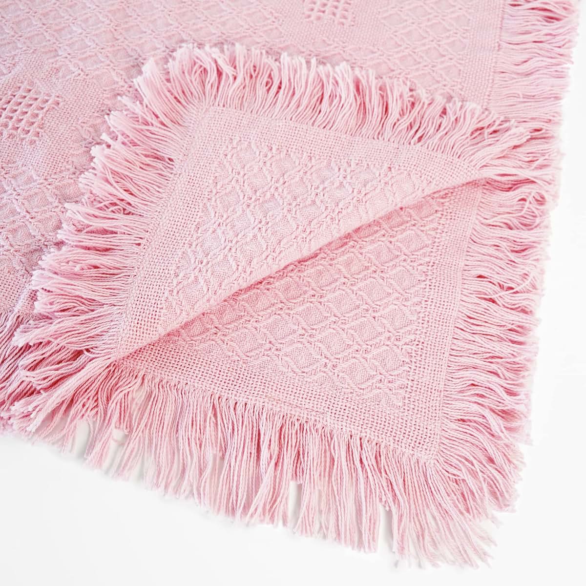 Let's Make Memories Personalized Honeycomb Baby Blanket, Pink